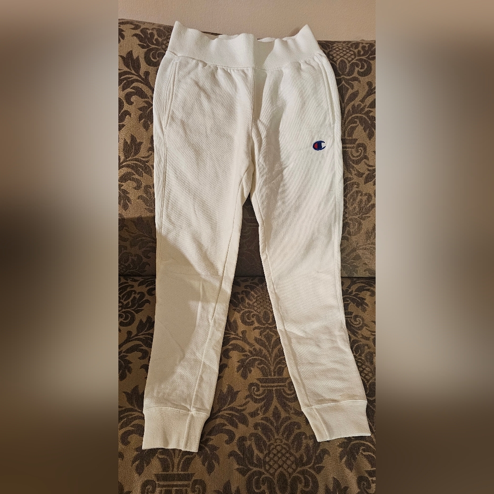 Vintage Champion Ivory Jogger Pants.Small